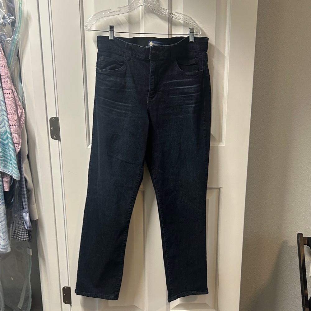 Democracy “Ab”Solution straight leg jeans size 16, dark wash